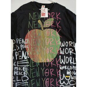 HANES Men's XL(46-48 ) T-Shirt black100%MadeHAITI